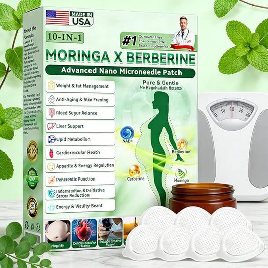 ✨ MORINGA X BERBERINE Advanced Nano Microneedle Body Balance Patch ✨ ( BUY 1 GET 1 FREE )