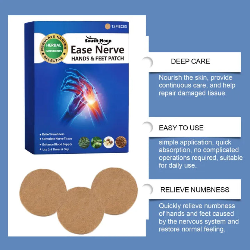 🌿🦶 SOUTH MOON EASE NERVE HANDS & FEET PATCH 🖐️🌿 ( BUY 1 GET 1 FREE )