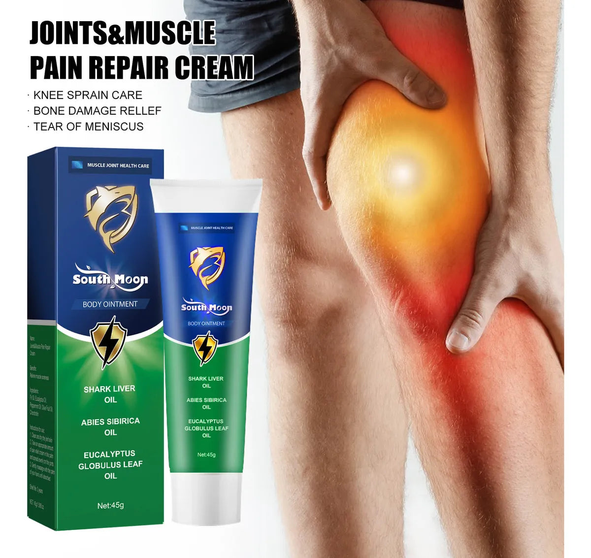 💪🦵 SOUTH MOON BODY OINTMENT KNEE PAIN REPAIR CREAM 🦵💪 ( BUY 1 GET 1 FREE )