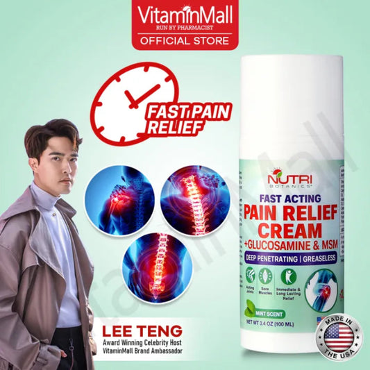 💪⚡ FAST ACTING PAIN RELIEF CREAM – GLUCOSAMINE & MSM SPRAY ⚡💪 ( BUY 1 GET 1 FREE )