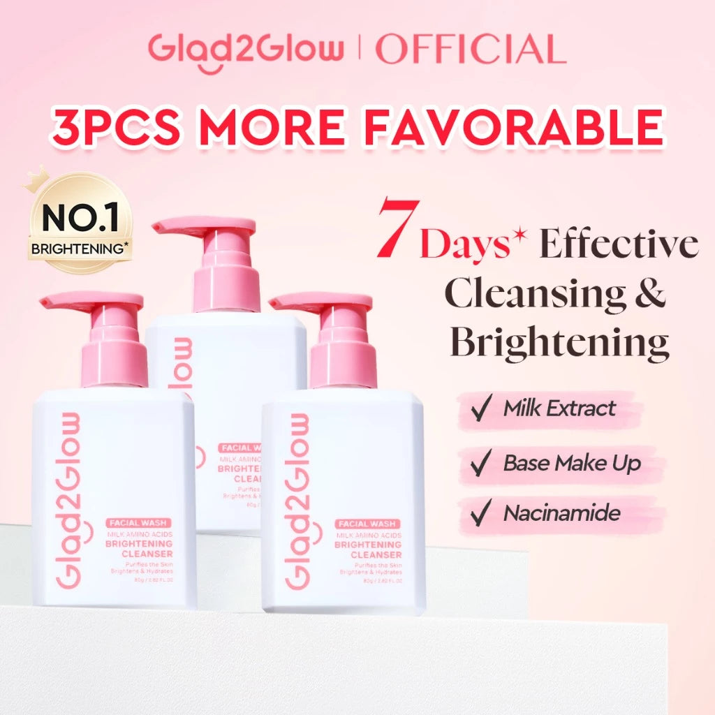 Glad2Glow Milk Amino Acid Gentle Cleanser ( BUY 1 GET 1 FREE )