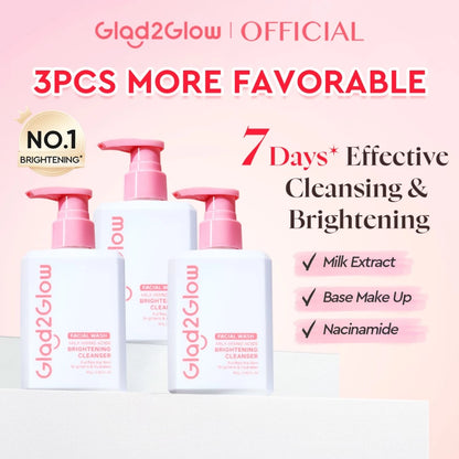 Glad2Glow Milk Amino Acid Gentle Cleanser ( BUY 1 GET 1 FREE )